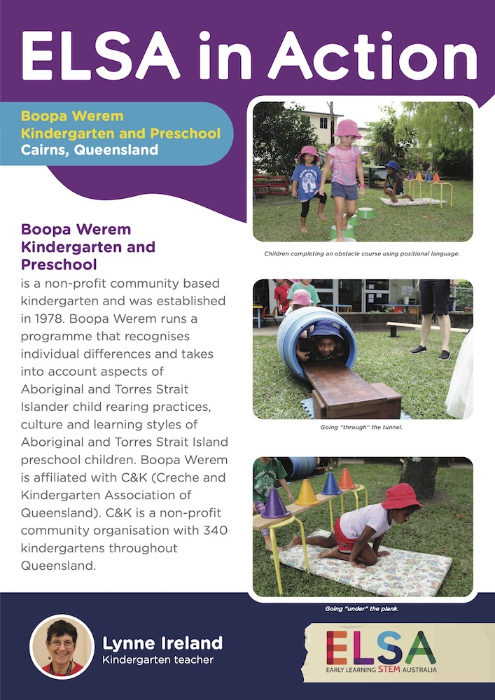 ELSA in Action at Boopa Werem Kindergarten and Preschool Cairns Queensland Page 1